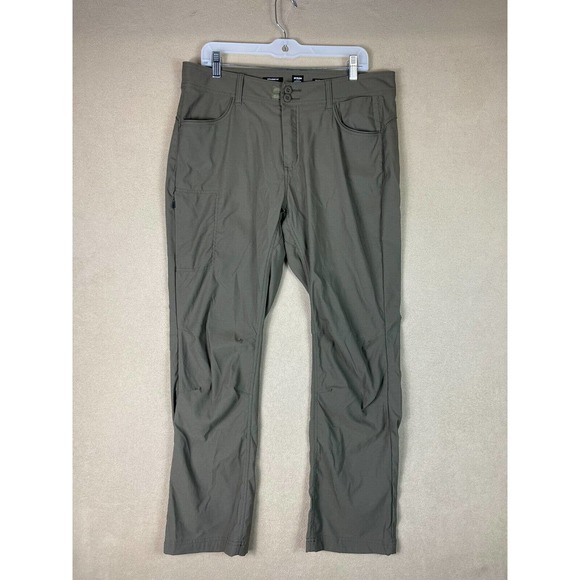 Prana Pants Adult 14 Tan Straight Leg Casual Hiking‎ Outdoor Mid Rise Womens - Picture 1 of 14